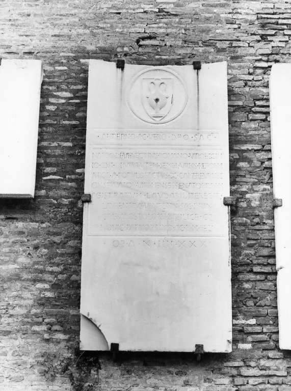 lapide tombale - ambito romano (sec. XV)